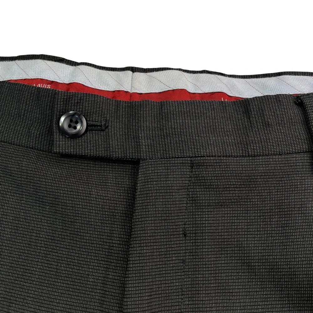Louis Raphael Mens Grey Dress Slacks Pants, Louis Raphael Mens Business 599